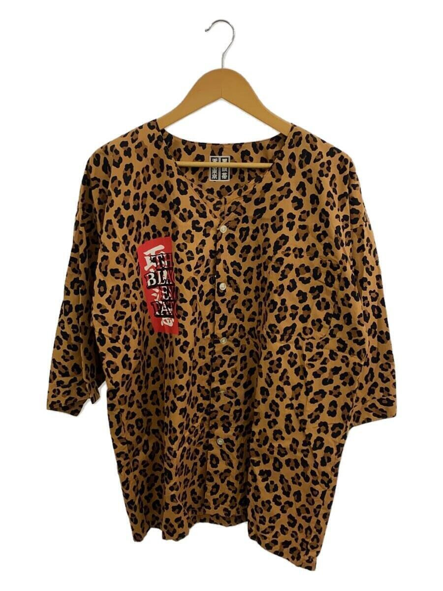 WACKO MARIA THE BLACK EYE PATCH Leopard Dabo Shirt M Cotton BRW 