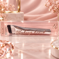 BYCSL Pink or Silver Flat Makeup Brush Soft Dense Bristles Foundation Face Brush