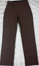 Women s Brown Dress Pants Straight Leg Career...