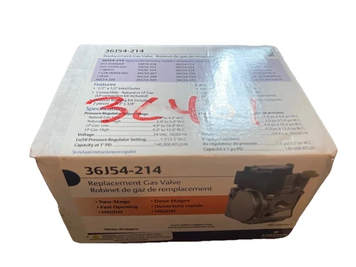 Emerson White Rodgers Gas Valve 36J54-214