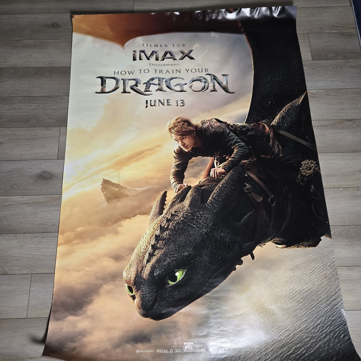 HOW TO TRAIN YOUR DRAGON 2025 IMAX Universal Bus Stop Movie Poster