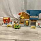 Vintage Fisher Price Little People Lift And Load Depot & Lumber Yard