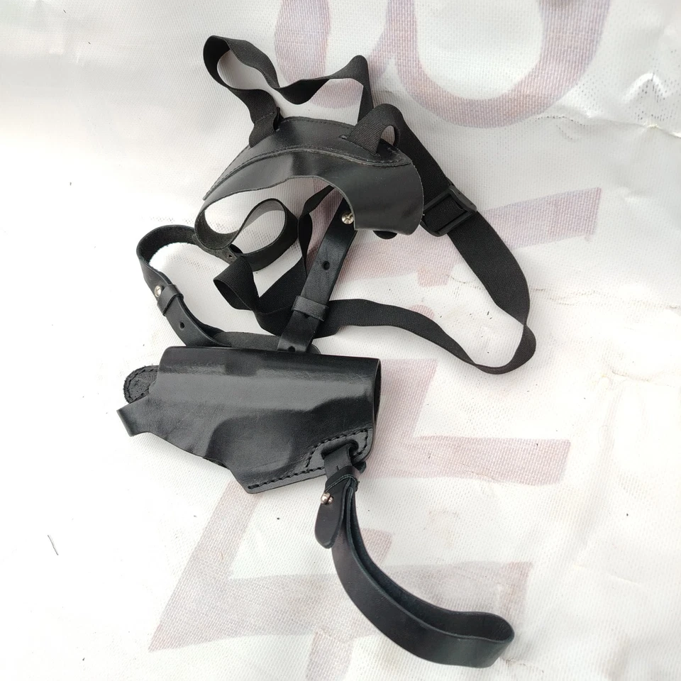 Real Leather Horizontal Shoulder Belt Holster for Makarov gun underarm Russian - Image 4 of 4