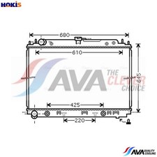 RADIATOR ENGINE COOLING DNA2297 FOR NISSAN ARMADA/III/SUV NP300/FRONTIER 2.5L
