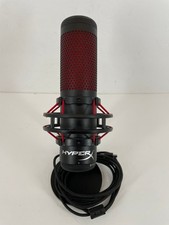 HyperX QuadCast USB Condenser Gaming Microphone Black Red w/ Stand  Cable