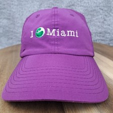 Sony Ericsson Open Tennis Hat Cap Purple Strap Back Unstructured Miami OSFA RARE
