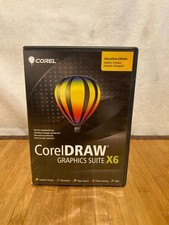 Corel CorelDRAW Graphics Suite X6 Education Edition PC software Dvd-rom black
