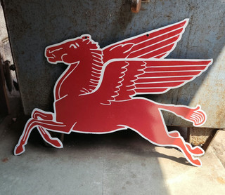 Pegasus 34x25 inches Porcelain Enamel Single Side Sign Board