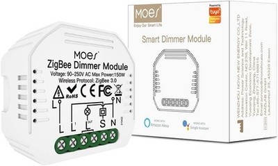 MOES Mini DIY Smart Dimmer Schalter Modul, 1 Gang, benötigt ZigBee Hub