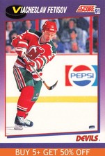 Viacheslav Fetisov #184 1991-92 Score American New Jersey Devils Hockey