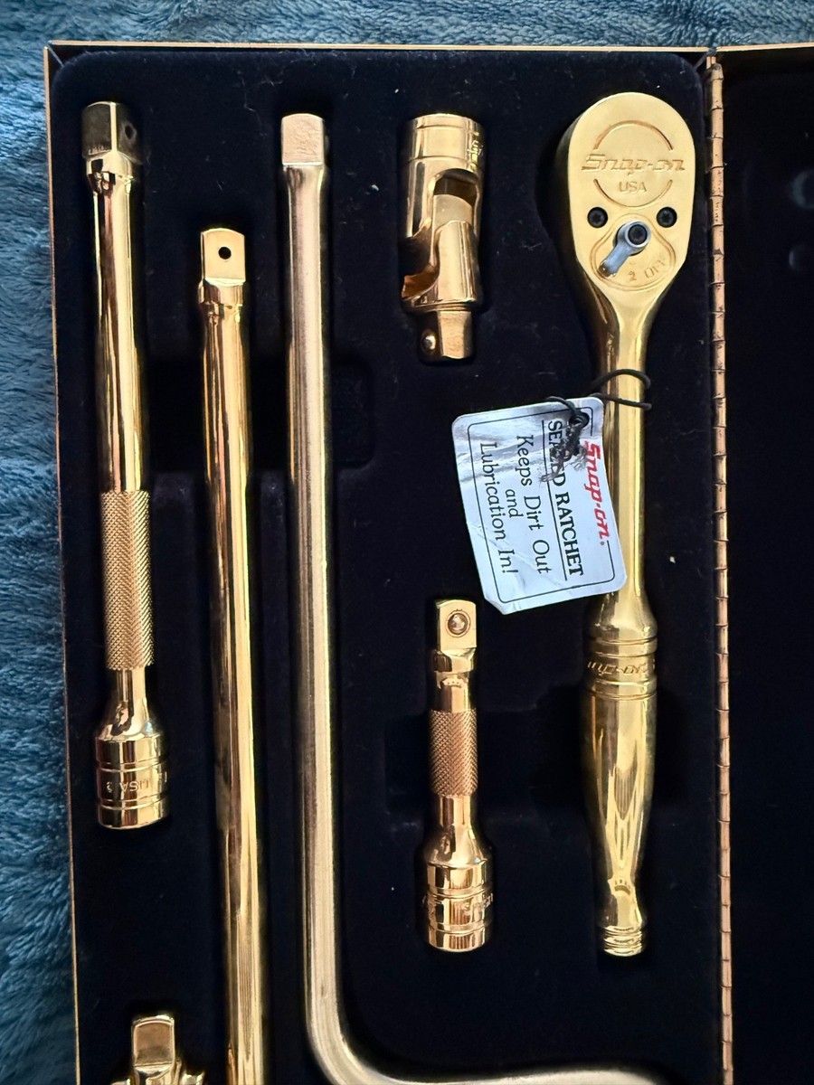 Snap-on Tools Rare Collectors 1993 Gold 3/8” Drive Set KRA-284B | eBay