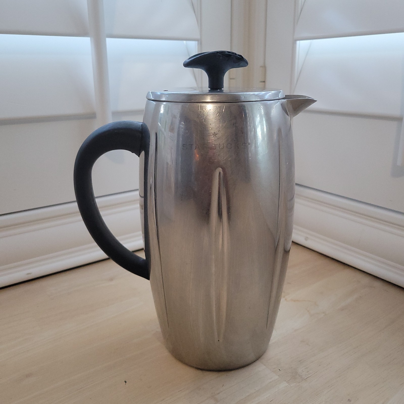 Stainless Steel Black Handle Lid Knob 32oz