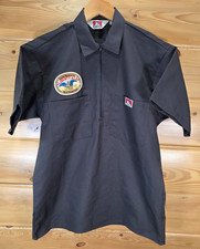 VTG Ben Davis Shirt Men Medium Gray 1/4 Zip Liberty Ale San Francisco Beer 90s