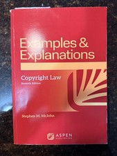 Copyright Law Examples & Explanations McJohn 7th Edition
