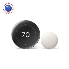 Google Nest Learning Thermostat 4th gen + Temperature Sensor 2nd Silver