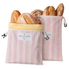 2 Pack Beeswax Bread Bags for Homemade Bread, XL 17x13 In