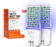 2-Pack Indoor Fruit Fly & Gnat Trap – UV Insect Killer for 600 Sqft