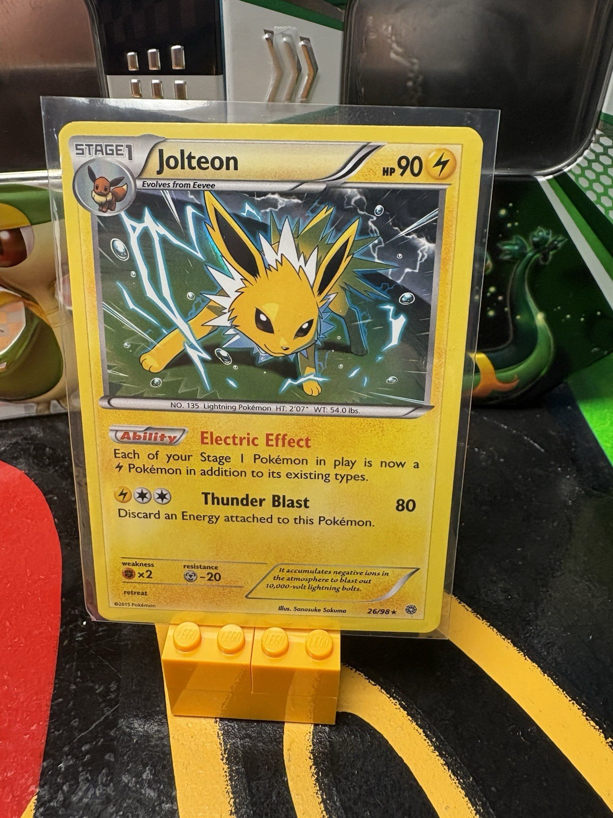 Jolteon 26/98 NM Holo Rare XY Ancient Origins Near Mint Pokemon TCG Set Card