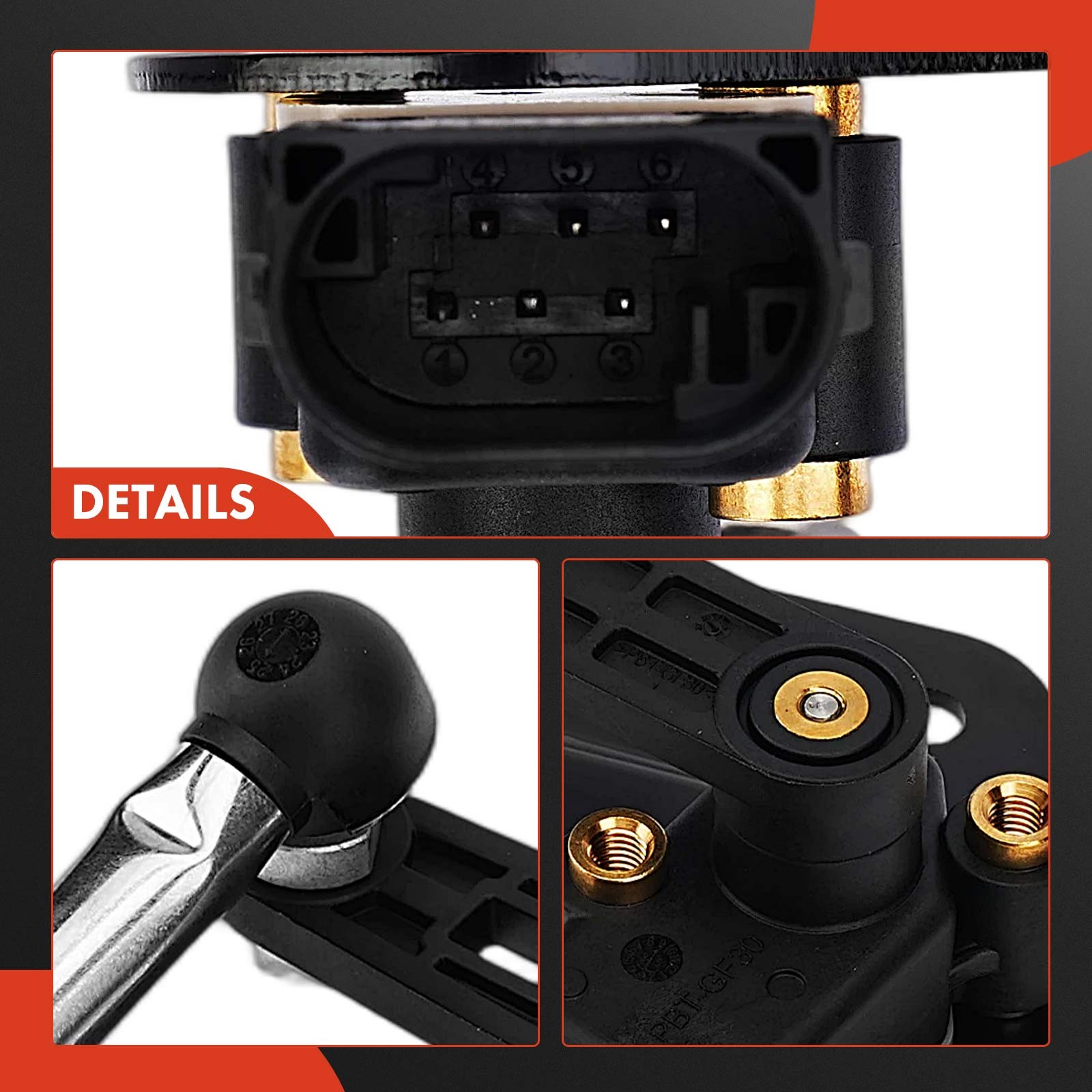 A-Premium 2x Front Ride Height Level Sensor Assembly for Maserati Levante 17-24