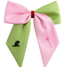 6 Inch Pink Green Hair Bow Clip Princess Witch Hair Accessories