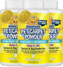 Natural Carpet Deodorizer Powder - Dry Pet Smell Eliminator  Urine Odor Remo...