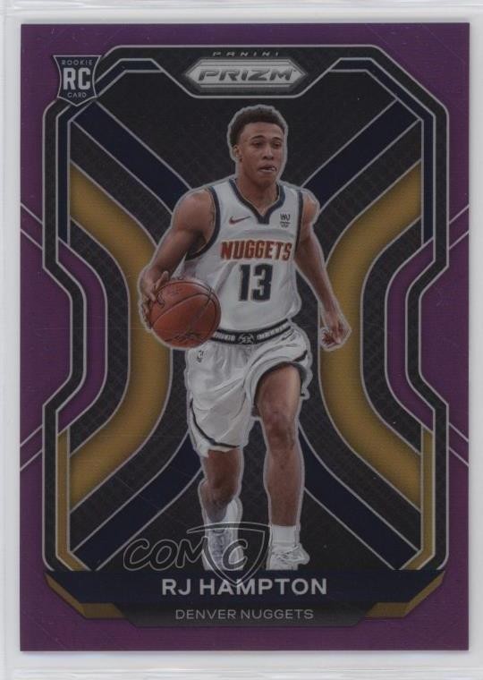 2020-21 Panini Prizm Purple Prizm 49/99 RJ Hampton #286 0hx6