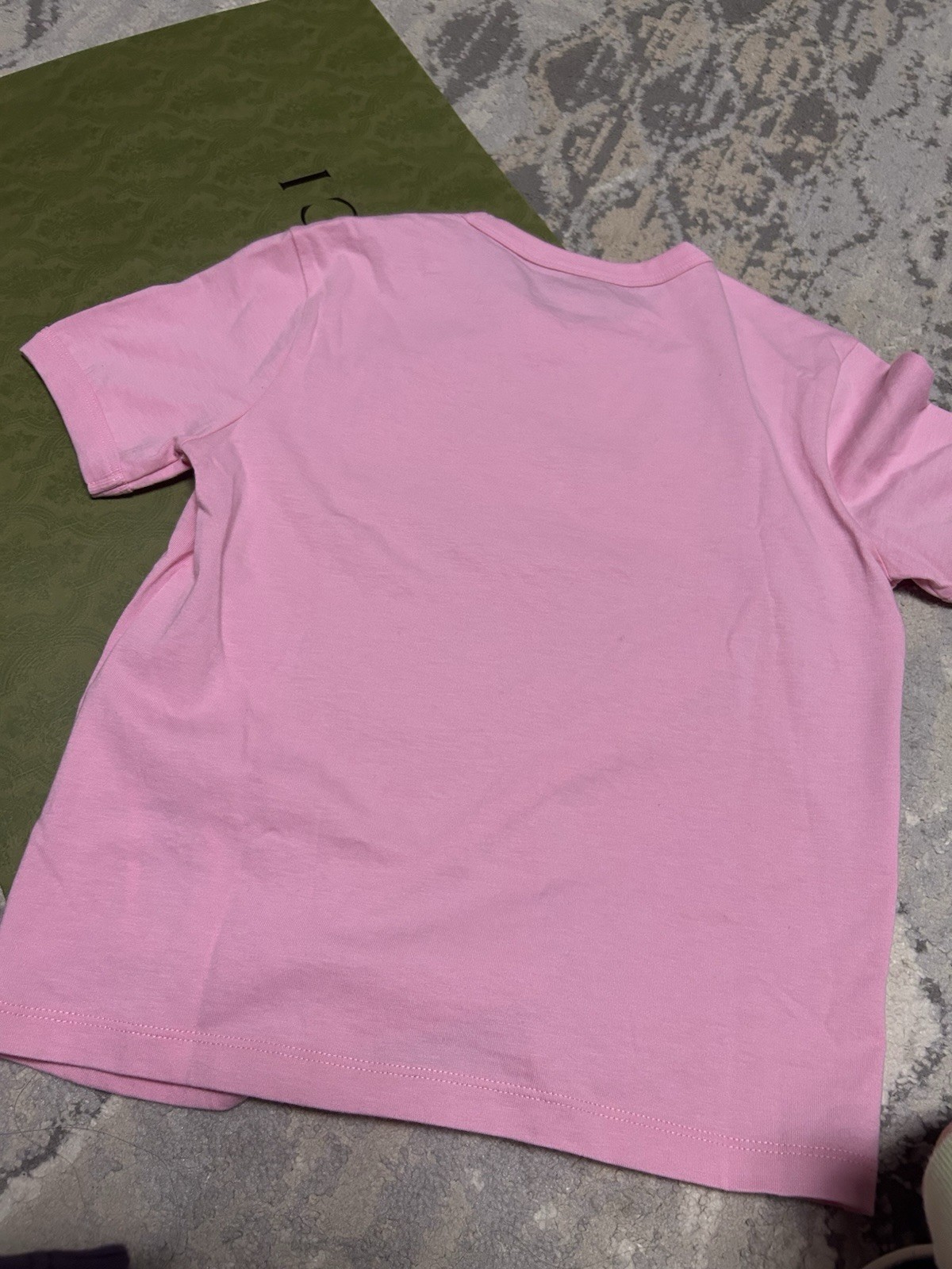 NWT Gucci Printed cotton jersey T-shirt Sz Small Color Sugar Pink thumbnail 6