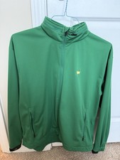2026 Masters Tech Performance Rain Jacket W/ Stowable Hood - Size Small - Green