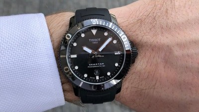 Tissot Seastar 1000 Powermatic 80 All Black   T120.407.37.051.00   New, Full Set