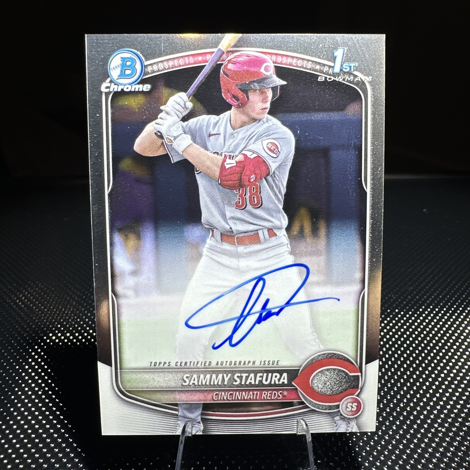 2025 Bowman - Chrome Prospect Autographs Sammy Stafura #CPA-SS (AU, RC)
