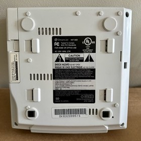 Sega Dreamcast Console System & Crazy Taxi Game (Disc Only) & Cables WORKS GREAT