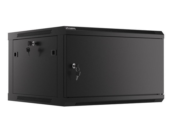 5901969430097 Lanberg WF01-6606-00B Rack 6U Wandmontiertes Regal Schwarz Lanberg-image