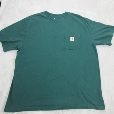 Carhartt Shirt Mens Distressed Workwear Short Sleeve No Tag Measures Adult Large