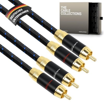 audio pirates by cammica Cinch Kabel [0,5m 1-Pack] 2x RCA auf 2x RCA PR