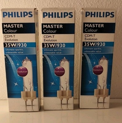 Philips MASTERColour CDM-T Evolution 35 W/930 G12 Lampe Neu 3 Stück OVP