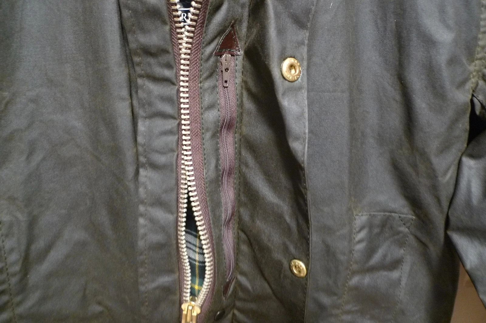 BARBOUR - A200 BORDER WAX COTTON JACKET - SAGE - MADE IN UK - EXCELLENT - 36 image 12