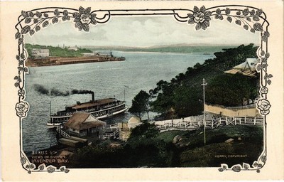 PC AUSTRALIA VIEWS OF SYDNEY - LAVENDER BAY (a78493)