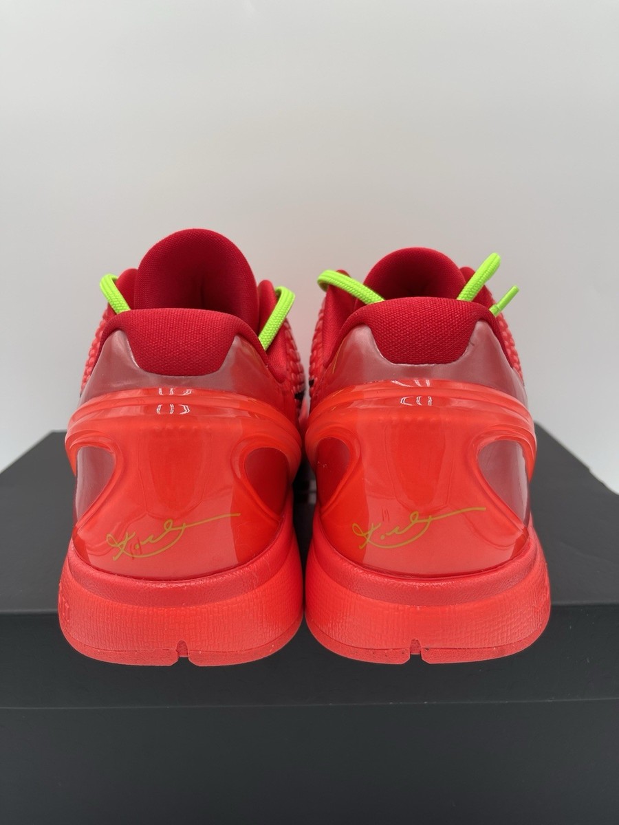 Mens Size 12 - Nike Kobe 6 Protro Reverse Grinch Red Green