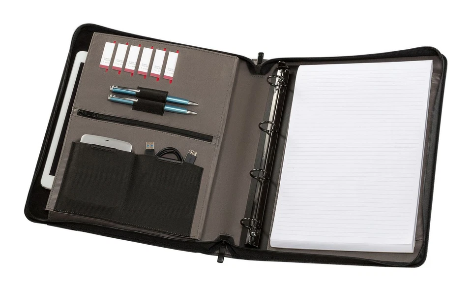 WENGER Affiliate Padfolio with Tablet Pocket Schreibmappe Grey grau Neu - Bild 2 von 2