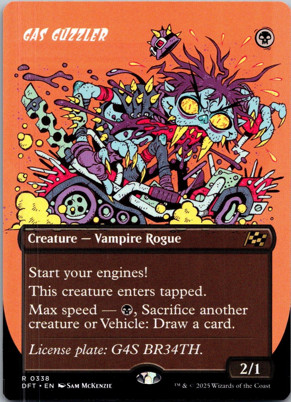 Gas Guzzler (Borderless) 338 Rare Aetherdrift Magic: The Gathering LP