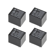 20Pcs JQC-3FF-S-H DC 24V Coil SPST 4 Pin PCB Electromagnetic Power Relay Black