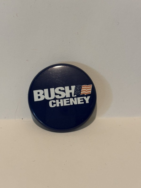 Bush Cheney Pin Back Button