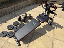 Foldable Dumbbell Bench Weight Training Fitness 7 Incline Adjustable Workout Gym