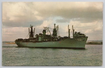 USS Tulare AKA-112 US Navy Amphibious Attack Cargo Ship San Diego Postcard