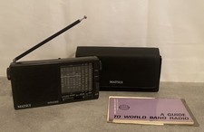 Matsui WR208s World Band Portable Radio With Case & Instructions Fully Working