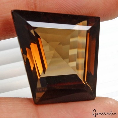 Gemsindia 51.50 Ct Natürlicher Unbehandelter Golden Honey Citrin Fancy Cut