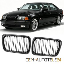 NIEREN ZIERGITTER GRILL PASST FÜR BMW 3er E36LCI 96-98 DOPPELSTEG GLÄNZ SCHWARZ