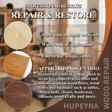 Wood Repair Kit, 12 Color Wood Fillers, Furniture Repair Kit  Wood Scratch R...