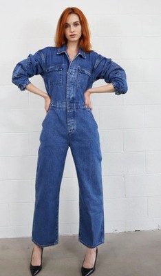Etica Larson Utility Denim Jumpsuit Size MEDIUM NWT 