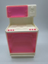 1978 Barbie Dream Furniture Stove Microwave Oven Furniture White Pink 2417